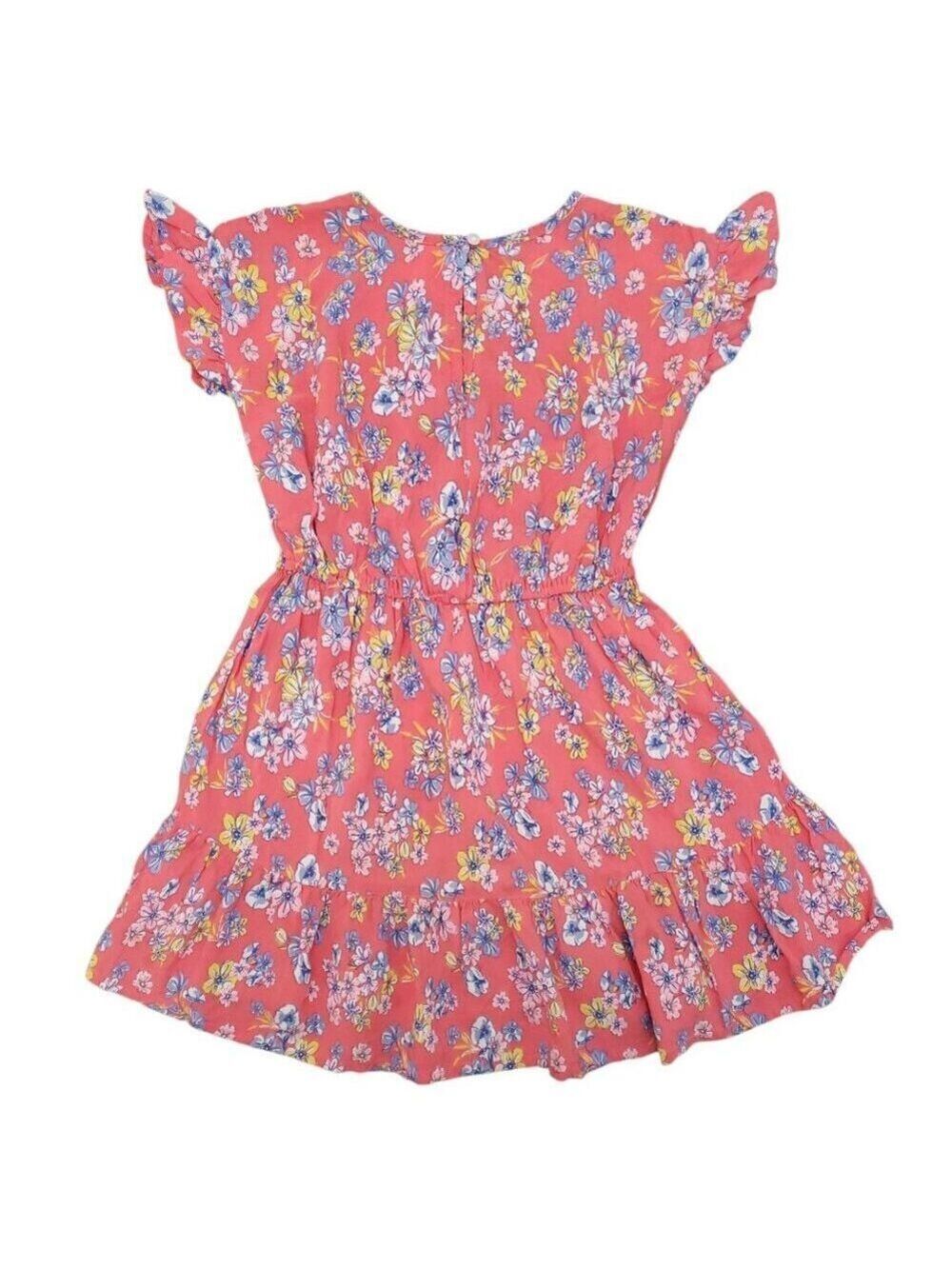Girls OshKosh B'gosh Casual Dress Size 5 Pink Floral - Picture 2 of 6